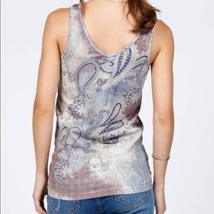 New M. Rena paisley reversible tank top